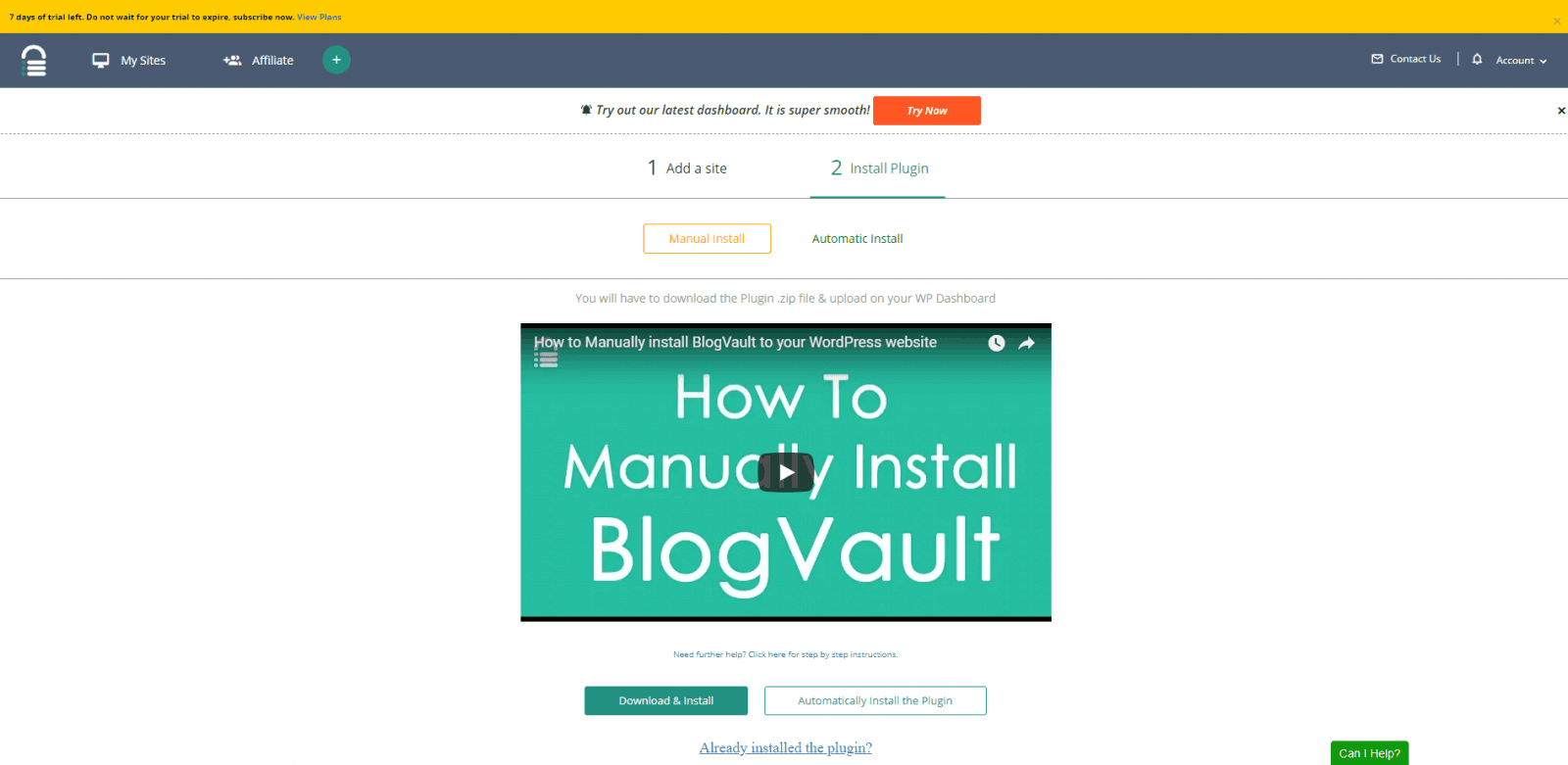 blogvault review install plugin