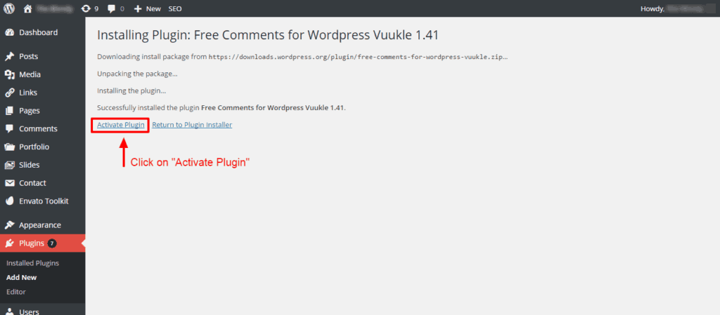 vuukle-review-wordpress-installation-2