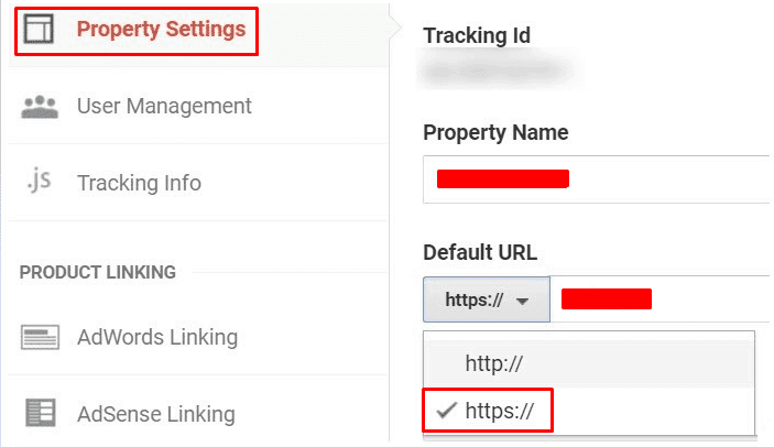 bloggersutra replace http to https in google analytics