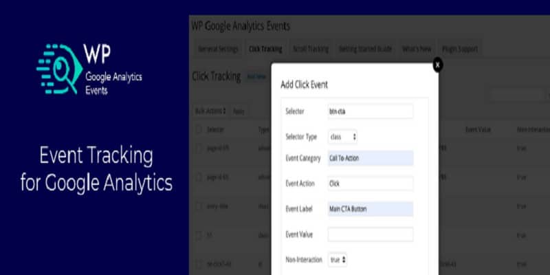 WP Google Analytics Events