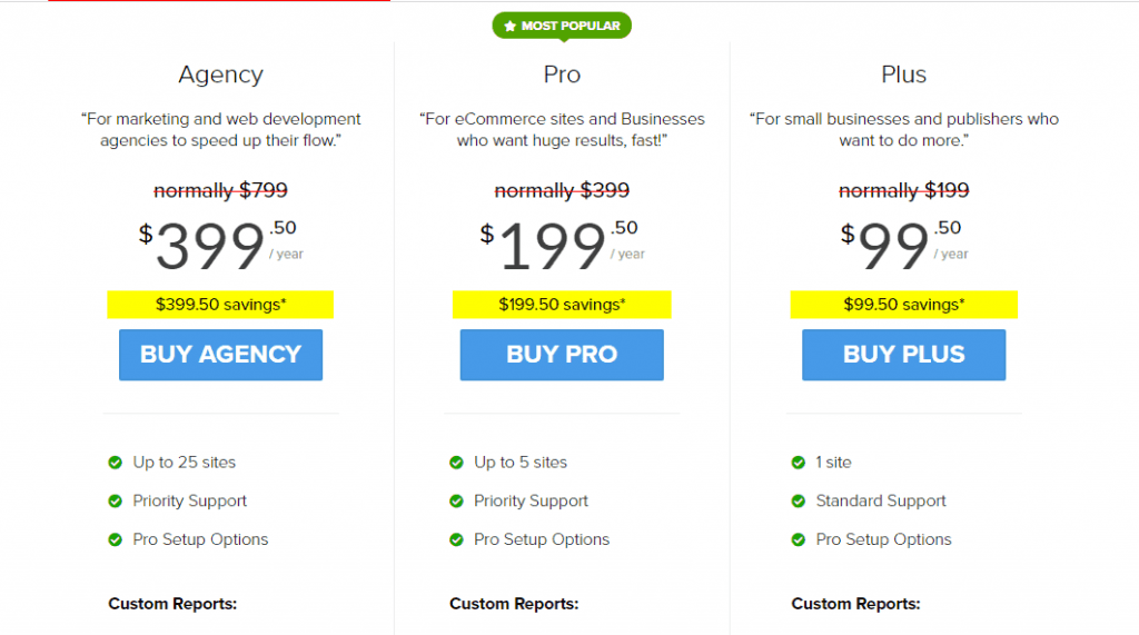 monsterinsights pricing