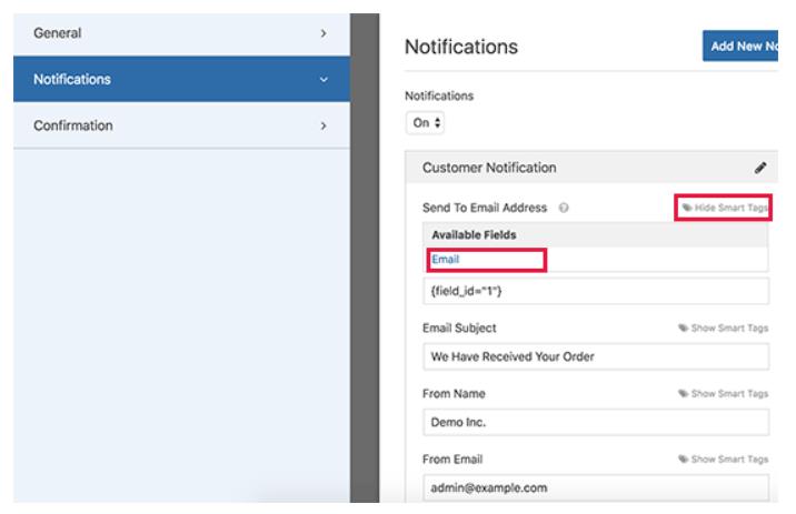 configure notifications