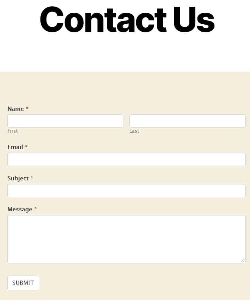 final formidable contact us form