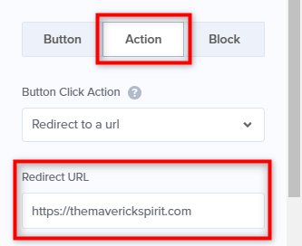 change button action url optinmonster