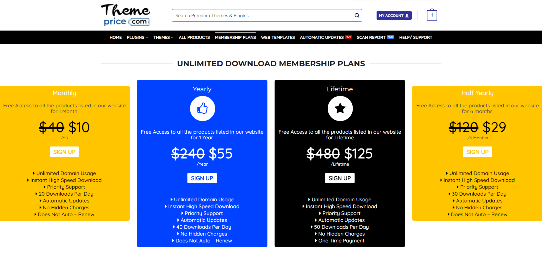 themeprice membership plans