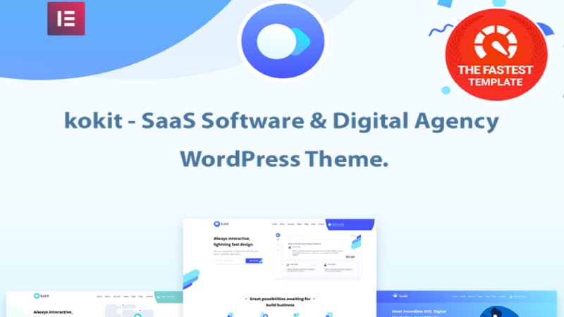 kokit - SaaS Software & Digital Agency WordPress Theme