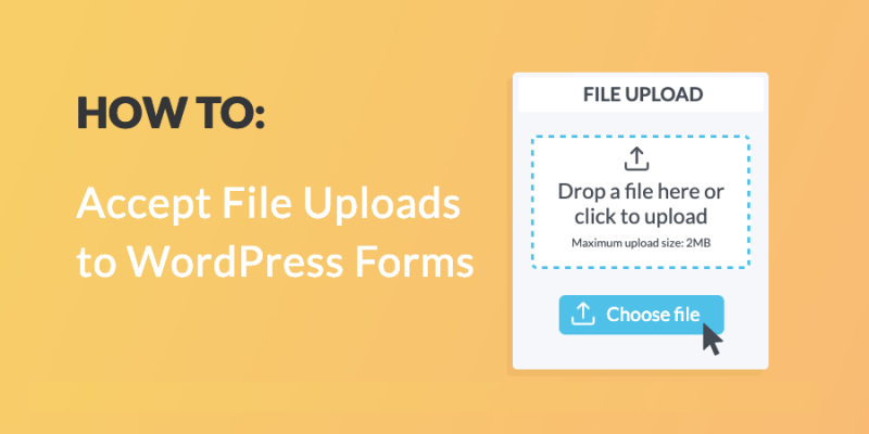 How to Make a File Upload Form in WordPress