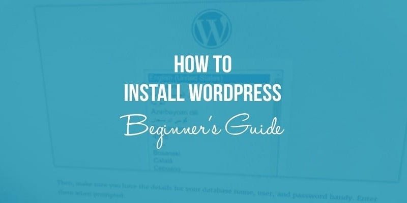 how to install wordpress